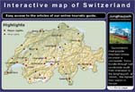 Click for interactive map showing top touristic attractions in Switzerland
